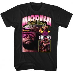 American Classics Men's Macho Man Macho Collage Tee New