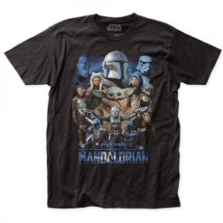 Impact New Men's Star Wars The Mandalorian Mando Collage Tee
