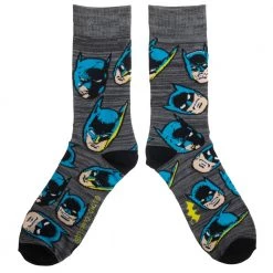 Bioworld Batman Batmobile 3 Pack Crew Socks Box Set