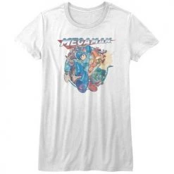 American Classics Women's Mega Man Megafriends Tee New