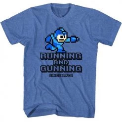 American Classics Men's Mega Man Running And Gunning Lightweight Tee