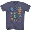 American Classics New Men's Mega Man Pixelmans Lightweight Tee