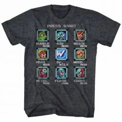 American Classics Men's Mega Man Stage Select Lightweight Tee New