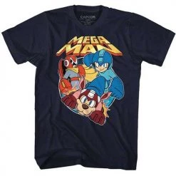 American Classics Men's Mega Man Flat Colors Lightweight Tee New