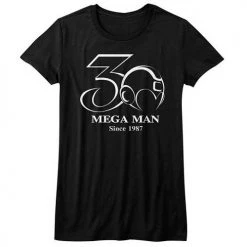 American Classics New Women's Mega Man 30Th Bw Tee