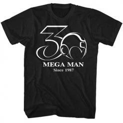 American Classics Men's Mega Man 30Th Bw Tee