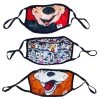 Bioworld New Disney Mickey & Friends 3 Pack Adjustable Face Covers