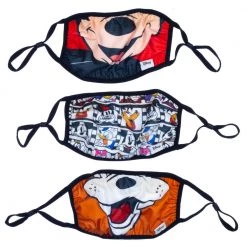 Bioworld New Disney Mickey & Friends 3 Pack Adjustable Face Covers
