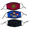 Bioworld New Harry Potter 3 Pack Adjustable Face Covers