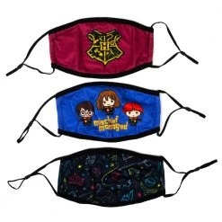 Bioworld New Harry Potter 3 Pack Adjustable Face Covers