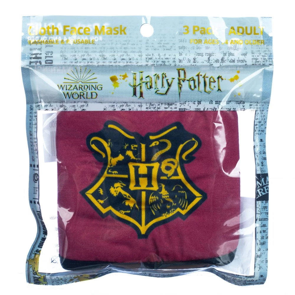 Bioworld New Harry Potter 3 Pack Adjustable Face Covers 2 Bioworld New Harry Potter 3 Pack Adjustable Face Covers