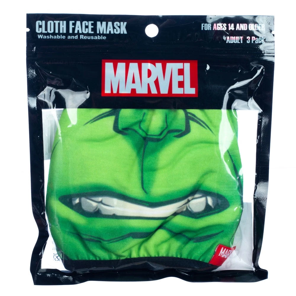 Bioworld Marvel Big Face 3 Pack Adjustable Face Covers 2 Bioworld Marvel Big Face 3 Pack Adjustable Face Covers