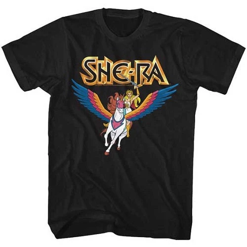 American Classics Men's She-Ra Princess Of Power She-Ra & Swiftwind Tee 1 American Classics Men's She-Ra Princess Of Power She-Ra & Swiftwind Tee