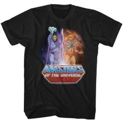 American Classics Men's Masters Of The Universe He-Man Skeletor Lightning Tee New