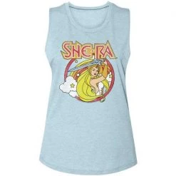 American Classics Women's She-Ra Princess Of Power Rainbow Sword Muscle Tank
