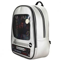 Bioworld Stranger Things Retro Tv Ita Clear Pocket Mini Backpack