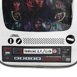 Bioworld Stranger Things Retro Tv Ita Clear Pocket Mini Backpack