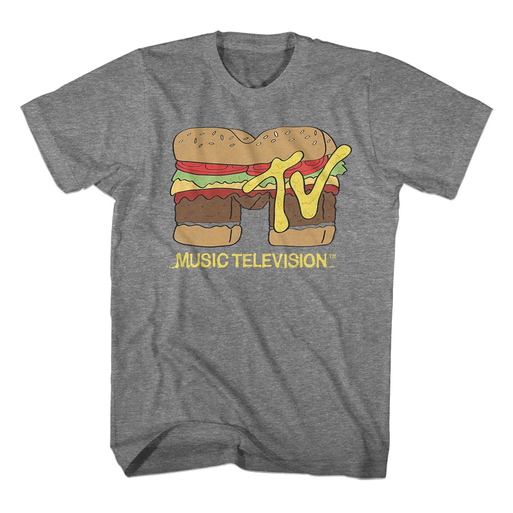 American Classics Men's MTV Burger Logo Tee 1 American Classics Men's MTV Burger Logo Tee