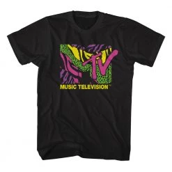 American Classics New Men's MTV Leopard And Zebra Print Logo Tee
