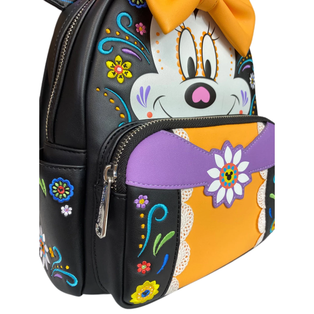 New Loungefly Disney Minnie Mouse Sugar Skull Cosplay Mini Backpack - BCT Exclusive - *PREORDER* 5 New Loungefly Disney Minnie Mouse Sugar Skull Cosplay Mini Backpack - BCT Exclusive - *PREORDER*