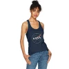 Fifth Sun Women's Nasa Indigo Outline Logo Racerback Tank Top