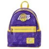 New Loungefly NBA Los Angeles Lakers Debossed Logo Mini Backpack