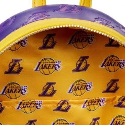 New Loungefly NBA Los Angeles Lakers Debossed Logo Mini Backpack