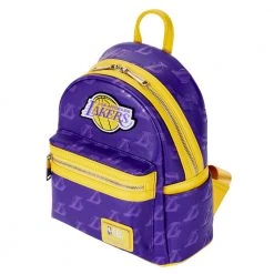 New Loungefly NBA Los Angeles Lakers Debossed Logo Mini Backpack