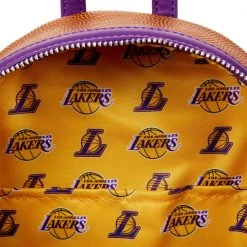 Loungefly NBA Los Angeles Lakers Basketball Mini Backpack New