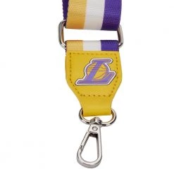 Loungefly NBA Los Angeles Lakers Debossed Logo Crossbody 10 Loungefly NBA Los Angeles Lakers Debossed Logo Crossbody