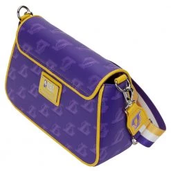 Loungefly NBA Los Angeles Lakers Debossed Logo Crossbody 8 Loungefly NBA Los Angeles Lakers Debossed Logo Crossbody