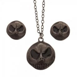 Disney The Nightmare Before Christmas Jack Necklace And Earring Set New