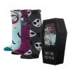 Bioworld New Disney The Nightmare Before Christmas Coffin 3 Pair Crew Socks Set