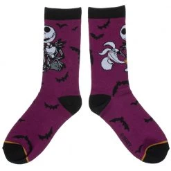 Bioworld New Disney The Nightmare Before Christmas Coffin 3 Pair Crew Socks Set