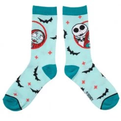 Bioworld New Disney The Nightmare Before Christmas Coffin 3 Pair Crew Socks Set