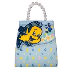 New Danielle Nicole Disney The Little Mermaid Flounder Monogram Mini Backpack