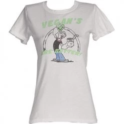 American Classics Women's Popeye Vegans Are Better Tee New