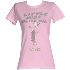 American Classics New Women's Popeye Little Miss Olive Oil Tee