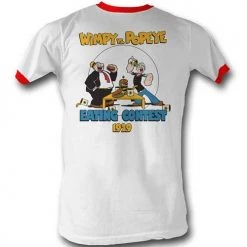 American Classics Men's Popeye Eating Contest Lightweight Ringer Tee