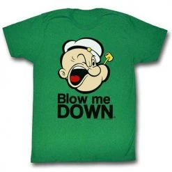 American Classics Men's Popeye Blow Me Down Lightweight Tee New
