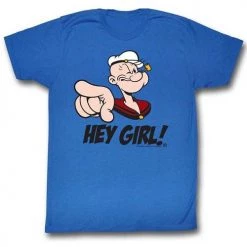 American Classics Men's Popeye Hey Girl Lightweight Tee New