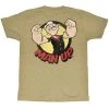 American Classics New Men's Popeye Man Up Lightweight Tee