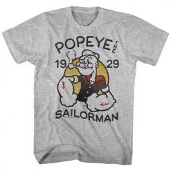 American Classics Men's Popeye Old Tat Lightweight Tee New
