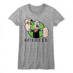 American Classics Women's Popeye Go Green Tee New