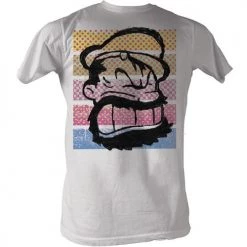 American Classics New Men's Popeye Brutus Color Stripes Lightweight Tee