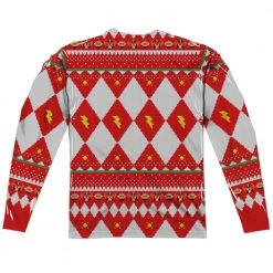 Trevco New Men's Power Rangers Ho Ho Power Rangers Sublimated Long Sleeve Tee