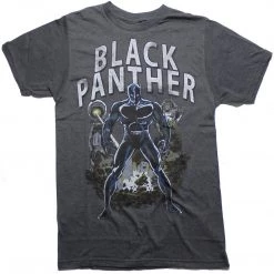 Bioworld Men's Marvel Black Panther Stance Tee
