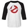 American Classics Men's The Real Ghostbusters Symbol Raglan Tee