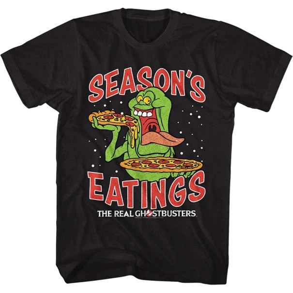 American Classics New Men's Ghostbusters Seasons Eatings Christmas Tee 1 American Classics New Men's Ghostbusters Seasons Eatings Christmas Tee