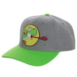 Bioworld New Nintendo Super Mario World Yoshi Pre-Curved Snapback
